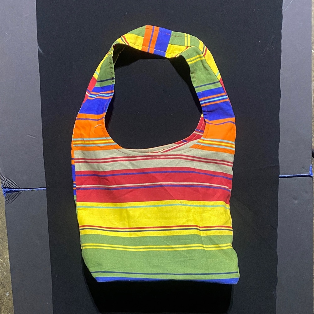 Metro Multicolor Striped Tote Bag